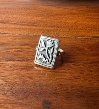 Silber ring monogramm gebraucht kaufen  Berlin