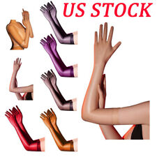 Luva longa feminina nupcial luvas transparentes coquetel luvas ópera cosplay brilhante comprar usado  Enviando para Brazil
