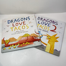 Drgons Love Tacos 1 + 2 The Sequel By Adam Rubin Back To School Books Hardback comprar usado  Enviando para Brazil