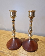 Pair vintage brass for sale  WREXHAM