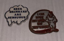 Ímã de geladeira de borracha vintage ditos Grafitti bebedouro Red Devil Temptation, usado comprar usado  Enviando para Brazil