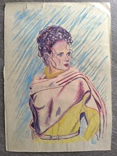 Splendido acquerello originale usato  Gaggiano