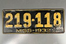 Usado, 1932 Mississippi Metal Car Tag Original Hot Rod Rat Ou Restomod Usado #19 comprar usado  Enviando para Brazil