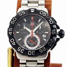 Tag Heuer Formula 1 cronógrafo CAH1110 quartzo preto prata SS redondo analógico 767, usado comprar usado  Enviando para Brazil