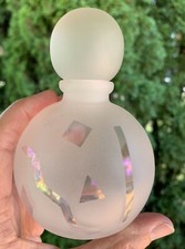 Garrafa decorativa contemporânea de vidro soprado artesanal com tampo de vidro comprar usado  Enviando para Brazil