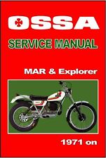 Ossa workshop manual d'occasion  Expédié en Belgium