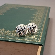 Vintage cufflinks stainless for sale  HELSTON