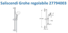 Saliscendi doccia grohe usato  Ercolano