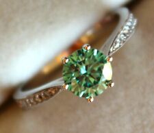 Moissanite verte certificat d'occasion  Villars-les-Dombes