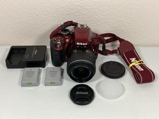 Câmera Digital SLR Nikon D3300 24.2MP com Lente AF-S 18-55mm VR II - Vermelha comprar usado  Enviando para Brazil