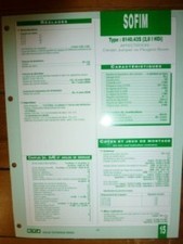 8140.43s fiche technique d'occasion  France