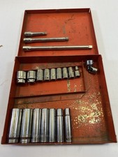 Lote de 20 peças Matco conjunto de soquete incompatível de unidade 1/4” extensões rasas e profundas EUA comprar usado  Enviando para Brazil