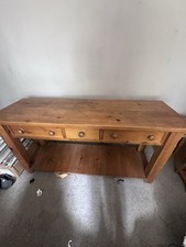 Console table oak for sale  LLANGOLLEN