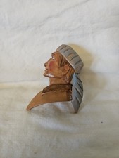 Lenço de madeira vintage Davy Crockett escoteiro feito à mão corrediça comprar usado  Enviando para Brazil