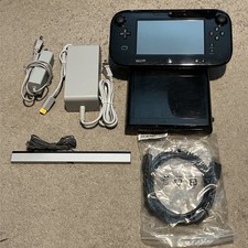 Console Nintendo Wii U Deluxe 32GB preto com cabos Gamepad WUP-101 comprar usado  Enviando para Brazil
