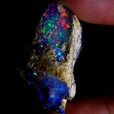 Opala etíope natural áspera com espécime colorido multifogo 76,50 ct., usado comprar usado  Enviando para Brazil