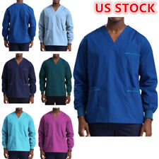 Roupa de trabalho masculina profissional gola V três bolsos esfoliante uniformes médicos vestuário de trabalho comprar usado  Enviando para Brazil