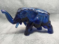 Prato de doces vintage azul Indiana vidro elefante comprar usado  Enviando para Brazil