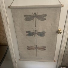 Dragonfly print burlap for sale  Hockessin