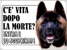 Targa cartello attenti usato  Acate