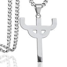 Colar Judas Priest 316L aço cruz icônica 24 polegadas tributo cubano rocha/metal comprar usado  Enviando para Brazil