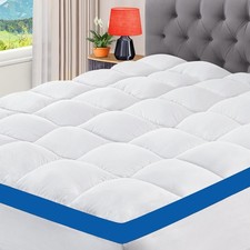 CYMULA King Size colchão topper, protetor de colchão travesseiro branco/azul, usado comprar usado CYMULA King Size colchão topper, protetor de colchão travesseiro branco/azul, usado comprar usado  Enviando para Brazil