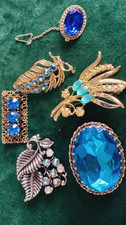 Vintage blue glass for sale  HIGHBRIDGE