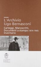 Archivio ugo bernasconi. usato  Cambiago