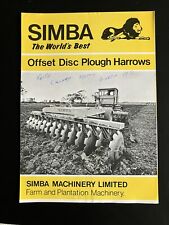 Simba disc harrow for sale  MARKET RASEN