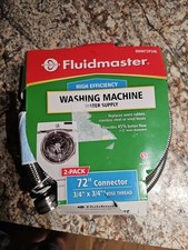 Mangueira para máquina de lavar Fluidmaster 3/4"x 6' aço inoxidável alta eficiência comprar usado  Enviando para Brazil