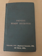 Drivers ready reckoner for sale  NORTHAMPTON