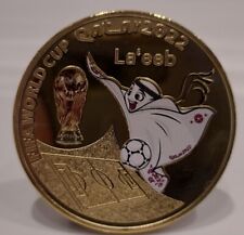 Usado, Moeda de ouro da Copa do Mundo FIFA Qatar 2022 Ronaldo Messi Mbappé comprar usado  Enviando para Brazil