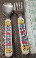 Conjunto de colher e garfo infantil Winnie the Pooh cerejas melancia Disney comprar usado  Enviando para Brazil