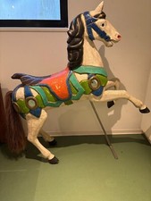 Altes karussellpferd echtschwe gebraucht kaufen  Münster