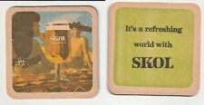 1 - SKOL -  SOUS-BOCKS BEER MATS  BIERDECKEL BEERCOASTERS  (12964) comprar usado  Enviando para Brazil