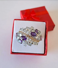 Bague améthyste grenat d'occasion  L'Île-Rousse