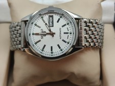 Relógio de pulso masculino Seiko 5 automático mostrador branco dia/data aço inoxidável comprar usado  Enviando para Brazil