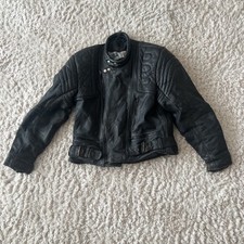 Black leather retro for sale  PRESTATYN