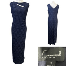Vestido Connected Apparel tamanho 14 formal longo maxi lantejoulas gala formatura casamento comprar usado  Enviando para Brazil