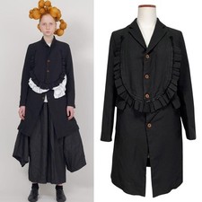JAQUETA LONGA USADA 2019AW COMME DES GARCONS AVENTAL POLI FRISADO BOA M-90F5 comprar usado  Enviando para Brazil