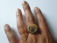 Chevalière plaqué effigie d'occasion  Rioz