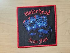 MOTORHEAD, PUNHO DE FERRO, COSTURAR NA BORDA VERMELHA PATCH TECIDO comprar usado  Enviando para Brazil