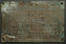 Typenschild messingblech schil gebraucht kaufen  Großröhrsdorf