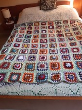 Plaid vintage crochet d'occasion  Commercy