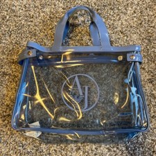 Bolsa tote Armani Jeans vinil PVC azul/claro bolsa de mão com bolsa de pó J2 comprar usado  Enviando para Brazil