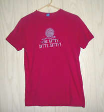 Hollister Here Kitty Kitty Kitty! Camiseta vermelha ponto único vintage tamanho pequeno comprar usado  Enviando para Brazil