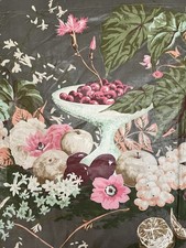 Cortinas chintz de algodão antigas 2 painéis novidade impressão cozinha , usado comprar usado  Enviando para Brazil