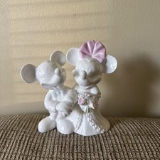 Usado, Decoração de bolo Wedgwood Disney Mickey & Minnie Mouse vintage casamento noiva e noivo em excelente estado usado comprar usado  Enviando para Brazil