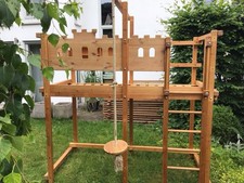 Kinderhochbett massivholz gebraucht kaufen  Michelbach an der Bilz