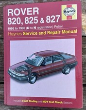 Haynes rover 820 for sale  COLCHESTER